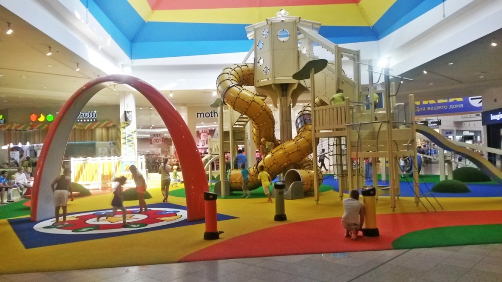 Детские игровые площадки в торговом центре