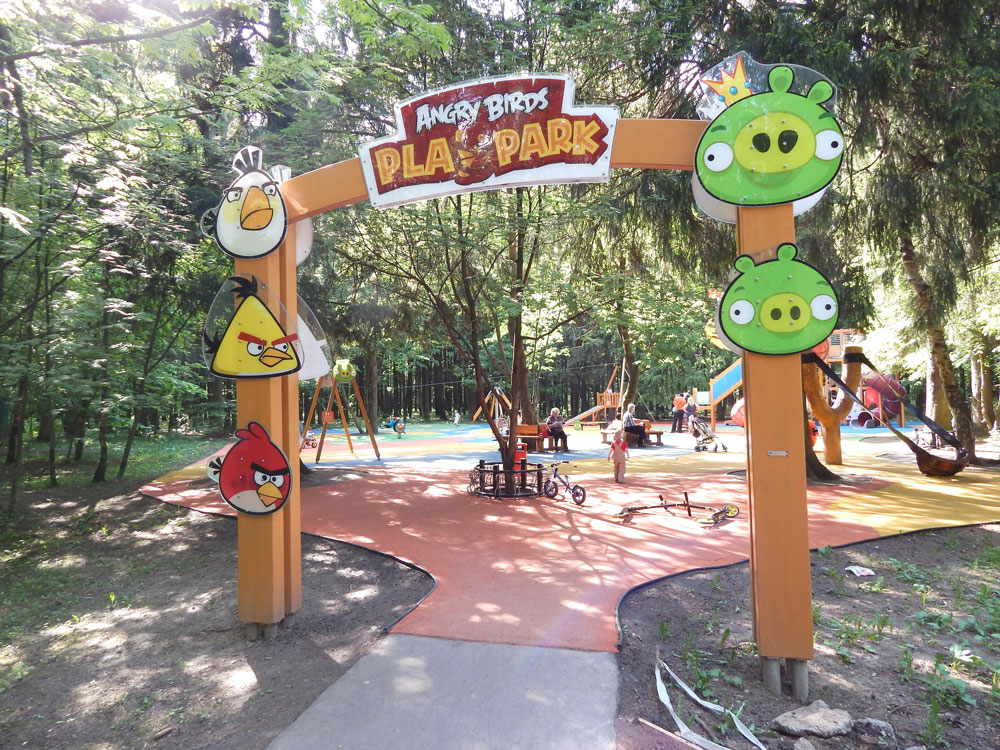 В Мещерском парке появились знаменитые птички Angry Birds!
