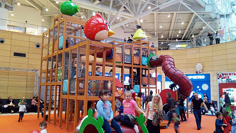 Очередной игровой комплекс Lappset Angry Birds установлен нашей компанией в Москве